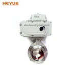 Elektrický motorizovaný sanitárny škrtiaci ventil